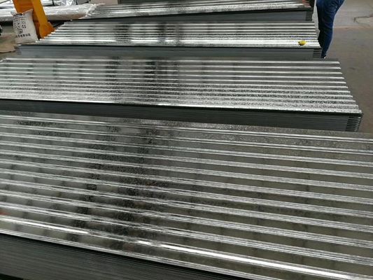 Большой шпингл гофрированный стальной лист 60-95HRB Сверхностная твердость Белый цвет